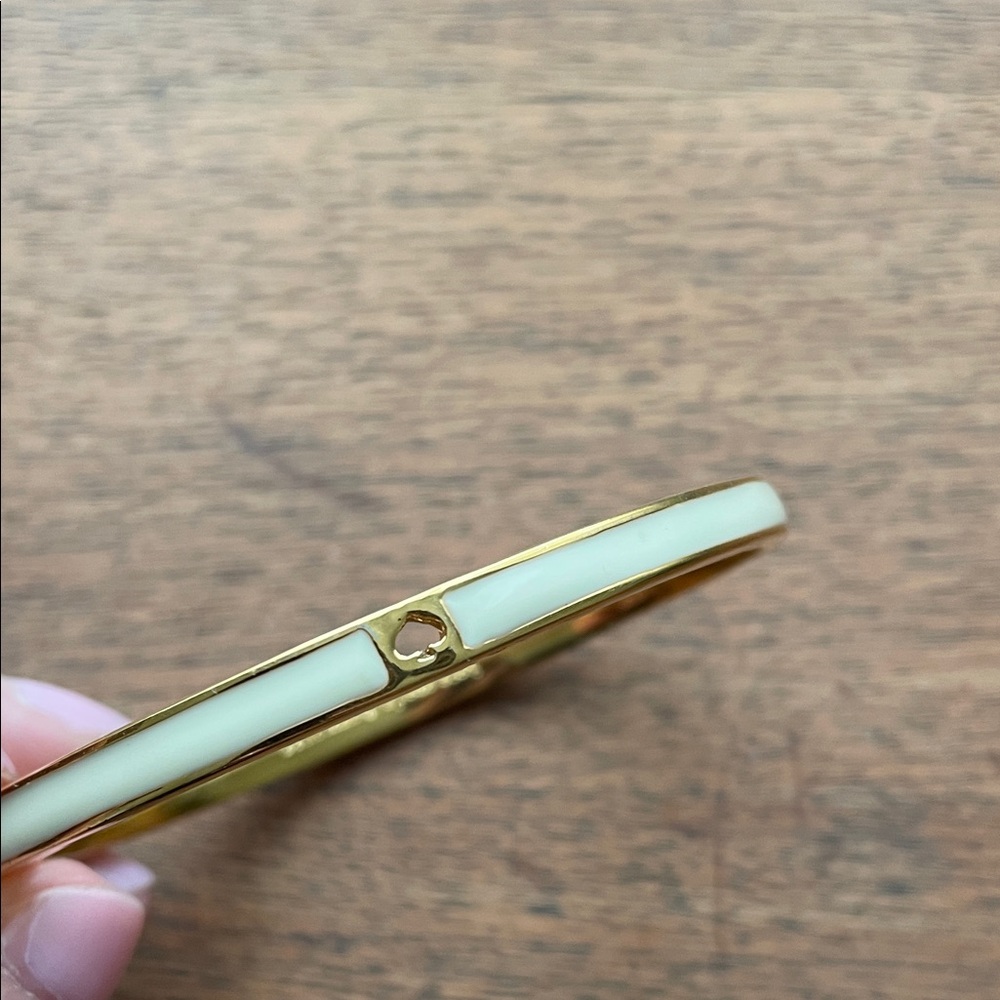 Kate Spade Gold and Cream Bangle Bracelet